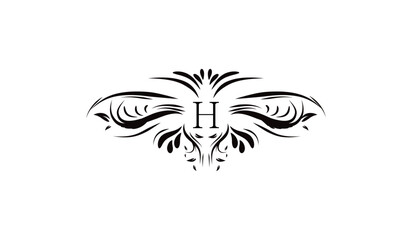 Abstract Floral Design Logo H