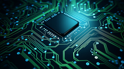 Circuit board electronic chips or electrical line engineering technology concept background