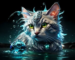 A WATER SPIRIT CAT.