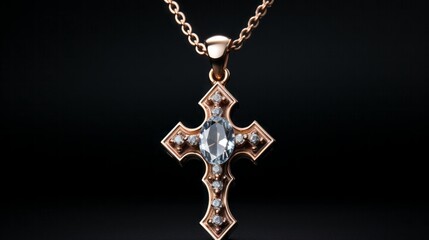 Fototapeta premium Hip hop cross pendant