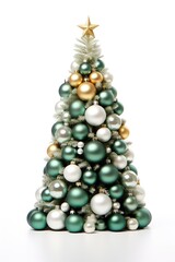A beautifully decorated Christmas tree with a shining star on top