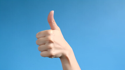 hand showing thumbs up