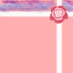 wedding card Floral gift box decoration background