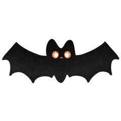 Halloween Bat Cartoon illustration For Halloween Festival Decoration
