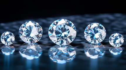 LUXURY DIAMONDS OF VARIOUS CUTS CLOSE-UP, legal AI