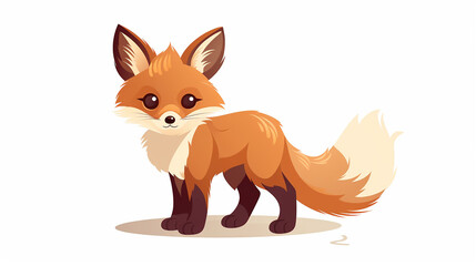 Obraz premium Chibi-style Baby Fox Art