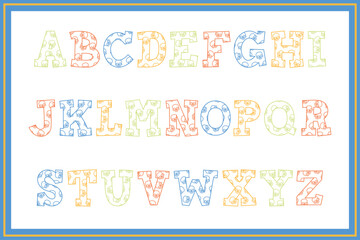 Fototapeta na wymiar Versatile Collection of Skull Alphabet Letters for Various Uses