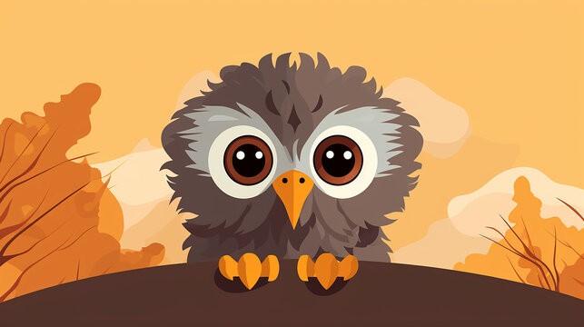 Tiny Owl in Vector Format