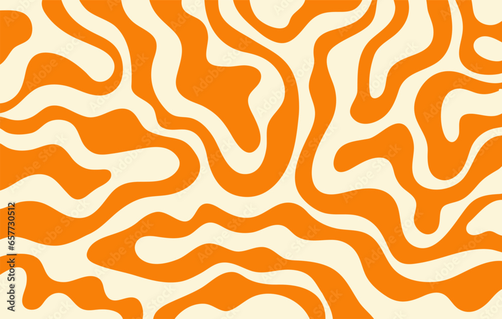 Poster abstract horizontal background with colorful waves. trendy vector illustration in style retro 60s, 7