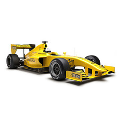 Obraz premium yellow racing car 