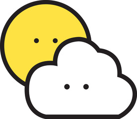 cloud with bubble