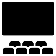 Obraz premium Cinema Screening Icon