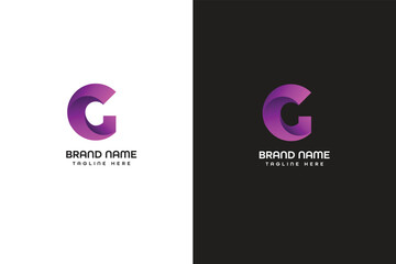 c letter modern logo 