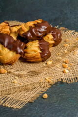 Apricot shortbread cookies. Menu concept.