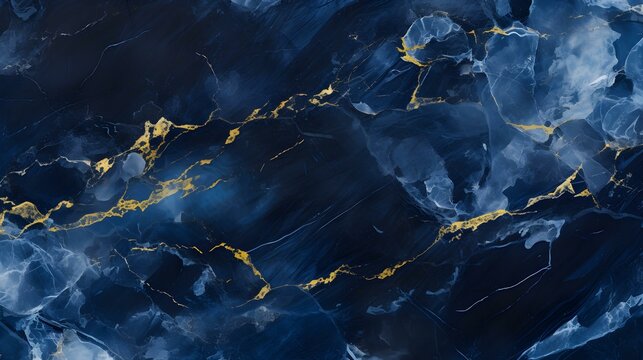 Marble Texture in navy blue Colors. Elegant Background