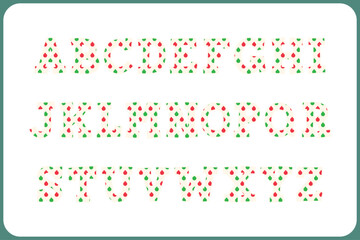 Versatile Collection of Christmas Ball Alphabet Letters for Various Uses