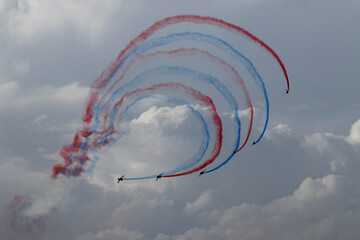 La patrouille de France en vol