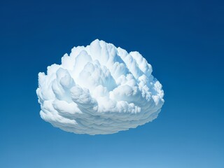 nube redonda sola en el cielo 