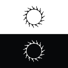 Simple circle vector logo template design . Circle icon template illustration