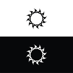 Simple circle vector logo template design . Circle icon template illustration