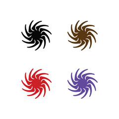Fototapeta na wymiar Simple colorful vecor logo template design
