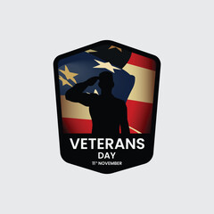 Veterans day background national holiday of the united state