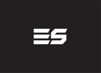 es letter logo and monogram design