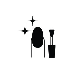 manicure icon vector nail polish icon