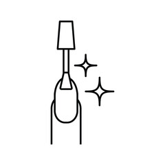 manicure icon vector nail polish icon