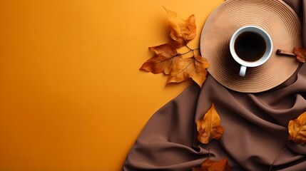 Coffee Break in the Autumn Woods: A Serene Moment of Relaxation