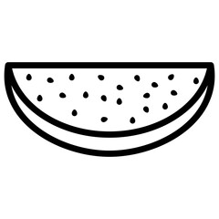 Watermelon Slice Icon