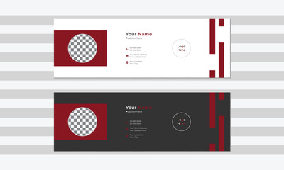 Corporate business email signature design.