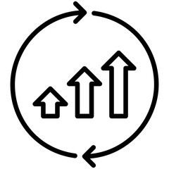 Continuous improvement Icon