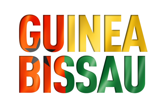 Guinea Bissau flag text font