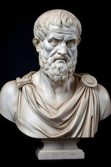 Fototapeta na wymiar Marble bust of Aristotle
