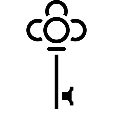 Brass Key Icon