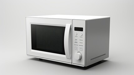 3d Illustration Modern Minimalist Microwave Isolated Background