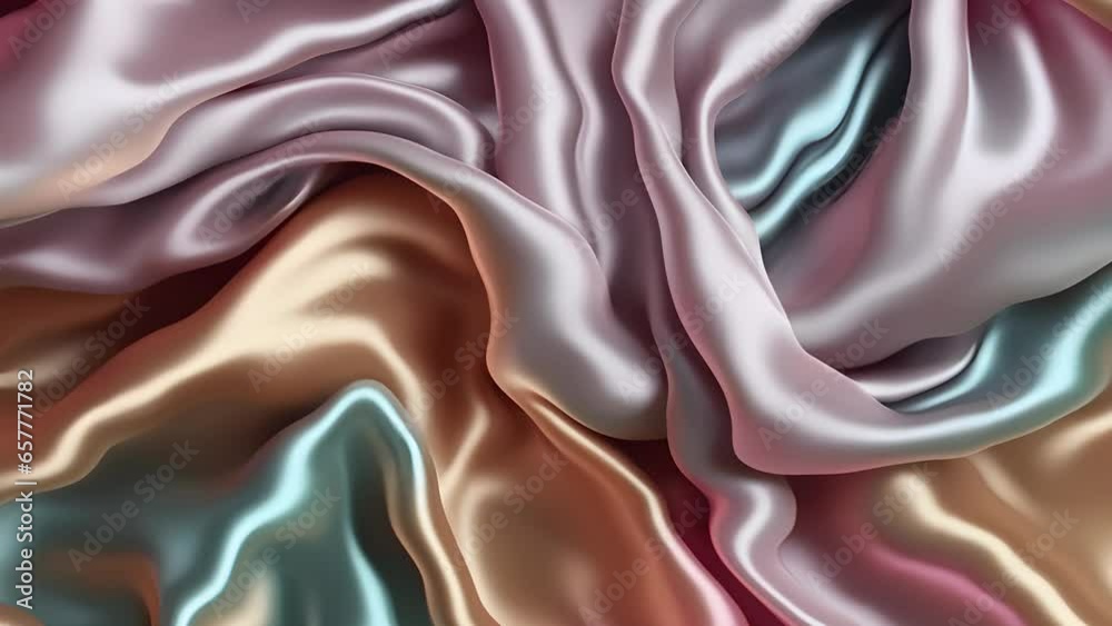 Wall mural abstract colorful holographic animation. multicolor liquid gradient background. beautiful gradient t