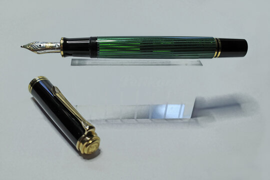 Itterbeck, Germany Oct 3 2023 Pelikan Souveraen M600 Fountain Pen