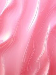 Obraz premium Pink Glossy Surface Creative Abstract Texture Wallpaper. Photorealistic Digital Art Decoration. Abstract Realistic Surface Vertical Background. Ai Generated Vibrant Pattern.