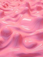 Pink Slime Creative Abstract Texture Wallpaper. Photorealistic Digital Art Decoration. Abstract Realistic Surface Vertical Background. Ai Generated Vibrant Pattern.