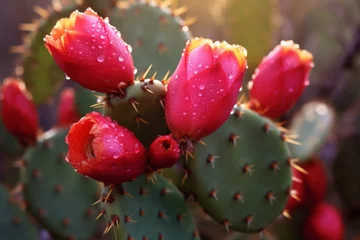 Crédence de cuisine en verre imprimé Cactus a prickly pear