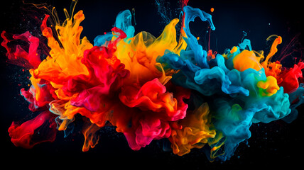 Fototapeta na wymiar color explosion of colors