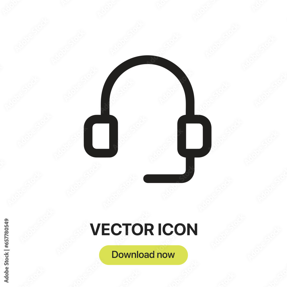 Aufkleber Customer icon vector. Linear-style sign for mobile concept and web design. Customer symbol illustration. Pixel vector graphics - Vector.	