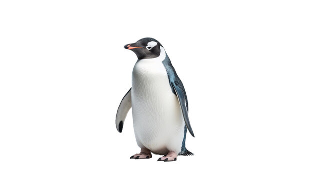 Penguin isolated on a transparent background.