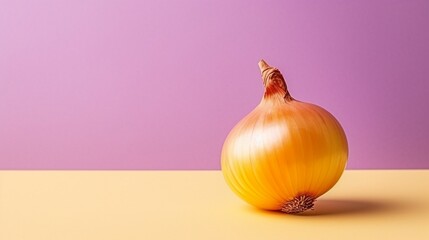 healthy Onion on isolated White, Yellow, Red , copy space