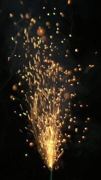 Epic Slow-Motion Ignited Fuse, Vertical HD Video
