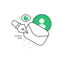 Illustration for hero banner, web design,app design