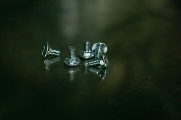 close up of bolts