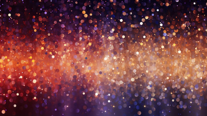 Fototapeta na wymiar Elegant Sparkles in Light Gold and Purple Background